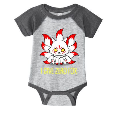 Funny I Give Zero Fox Japanese Nine Tail Fox Infant Baby Jersey Bodysuit