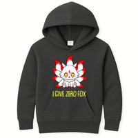 Funny I Give Zero Fox Japanese Nine Tail Fox Kids Hoodie