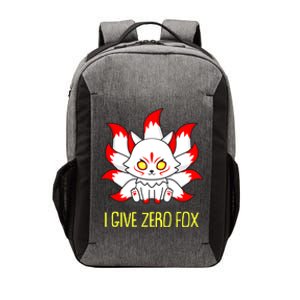 Funny I Give Zero Fox Japanese Nine Tail Fox Vector Backpack