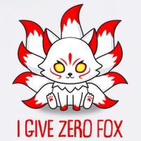Funny I Give Zero Fox Japanese Nine Tail Fox Garment-Dyed Sweatshirt