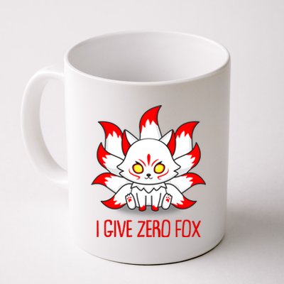 Funny I Give Zero Fox Japanese Nine Tail Fox Coffee Mug