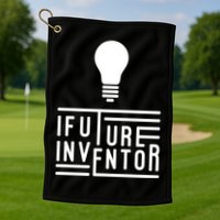 Future Inventor Gift Artificial Intelligence Gift Golf Towel