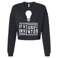 Future Inventor Gift Artificial Intelligence Gift Cropped Pullover Crew