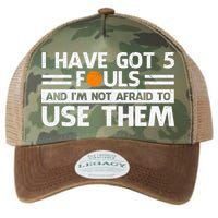 Funny I've Got 5 Fouls Funny Basketball Player Basketball Quotes Legacy Tie Dye Trucker Hat