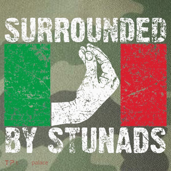 Funny Italian Gift For Cool Surrounded By Stunads Legacy Tie Dye Trucker Hat