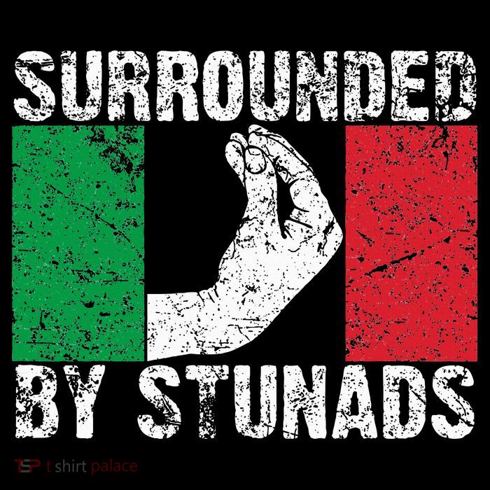 Funny Italian Gift For Cool Surrounded By Stunads Sustainable Bucket Hat