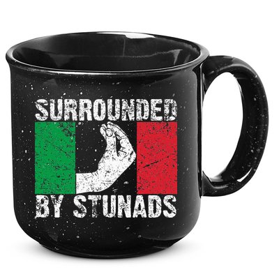 Funny Italian Gift For Cool Surrounded By Stunads 15oz Campfire Ceramic Mug