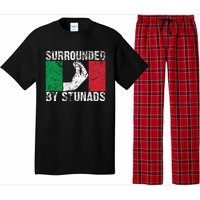 Funny Italian Gift For Cool Surrounded By Stunads Pajama Set