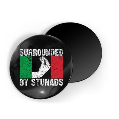 Funny Italian Gift For Cool Surrounded By Stunads Magnet