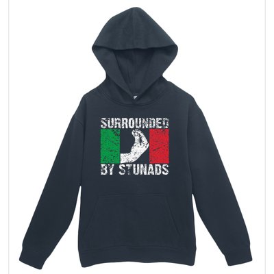 Funny Italian Gift For Cool Surrounded By Stunads Urban Pullover Hoodie