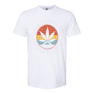 Funny Inhale Good Shit Exhale Gift Bullshit Weed Marijuana Cannabis Softstyle CVC T-Shirt