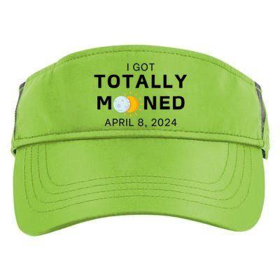 Funny I Got Totally Mooned Total Solar Eclipse April 8 Adult Drive Performance Visor