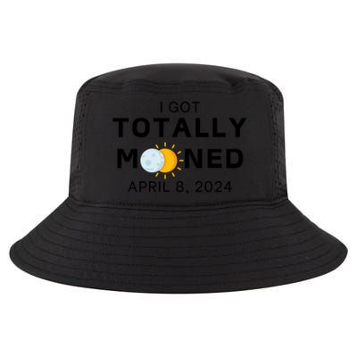 Funny I Got Totally Mooned Total Solar Eclipse April 8 Cool Comfort Performance Bucket Hat