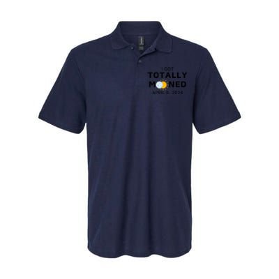 Funny I Got Totally Mooned Total Solar Eclipse April 8 Softstyle Adult Sport Polo