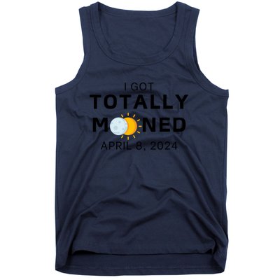 Funny I Got Totally Mooned Total Solar Eclipse April 8 Tank Top