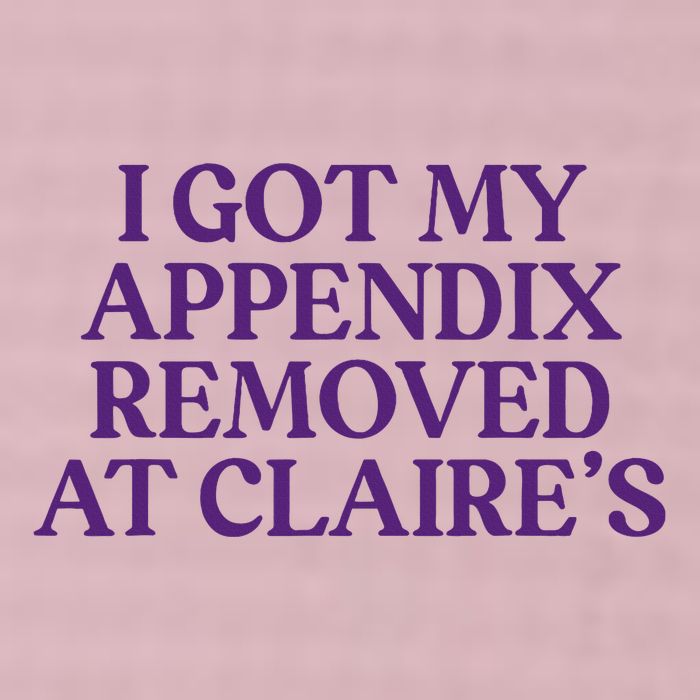 Funny I Got My Appendix Removed At ClaireS Meme Trending 25L Jumbo Tote