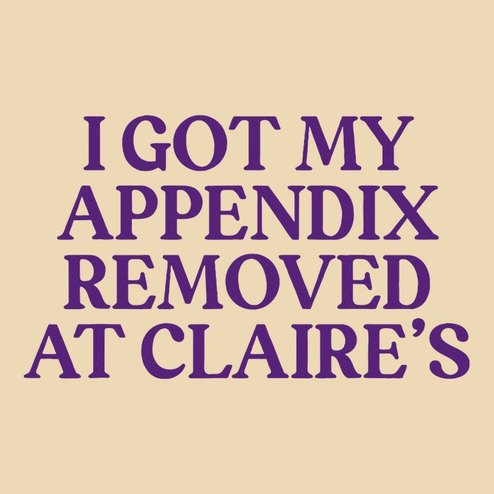 Funny I Got My Appendix Removed At ClaireS Meme Trending Drawstring Bag