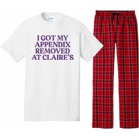 Funny I Got My Appendix Removed At ClaireS Meme Trending Pajama Set