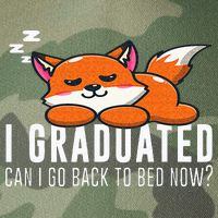 Funny I Graduated Can I Go Back To Bed Now Fox Graduation Legacy Tie Dye Trucker Hat