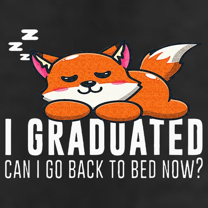 Funny I Graduated Can I Go Back To Bed Now Fox Graduation 7 Panel Mesh Trucker Snapback Hat