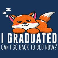 Funny I Graduated Can I Go Back To Bed Now Fox Graduation Infant Baby Jersey Bodysuit