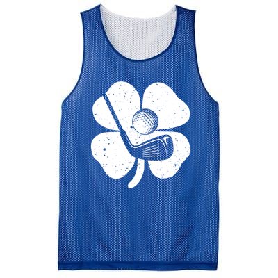 Fun Irish Golf Shamrocks Costume St Patrick's Day Gift Mesh Reversible Basketball Jersey Tank