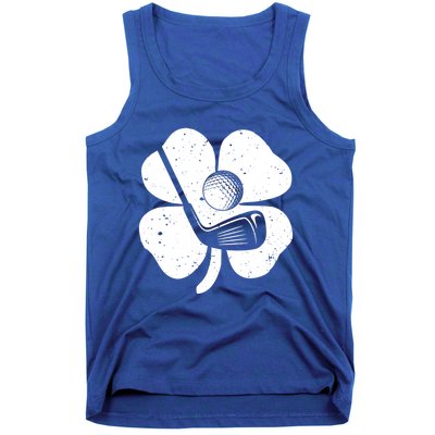 Fun Irish Golf Shamrocks Costume St Patrick's Day Gift Tank Top