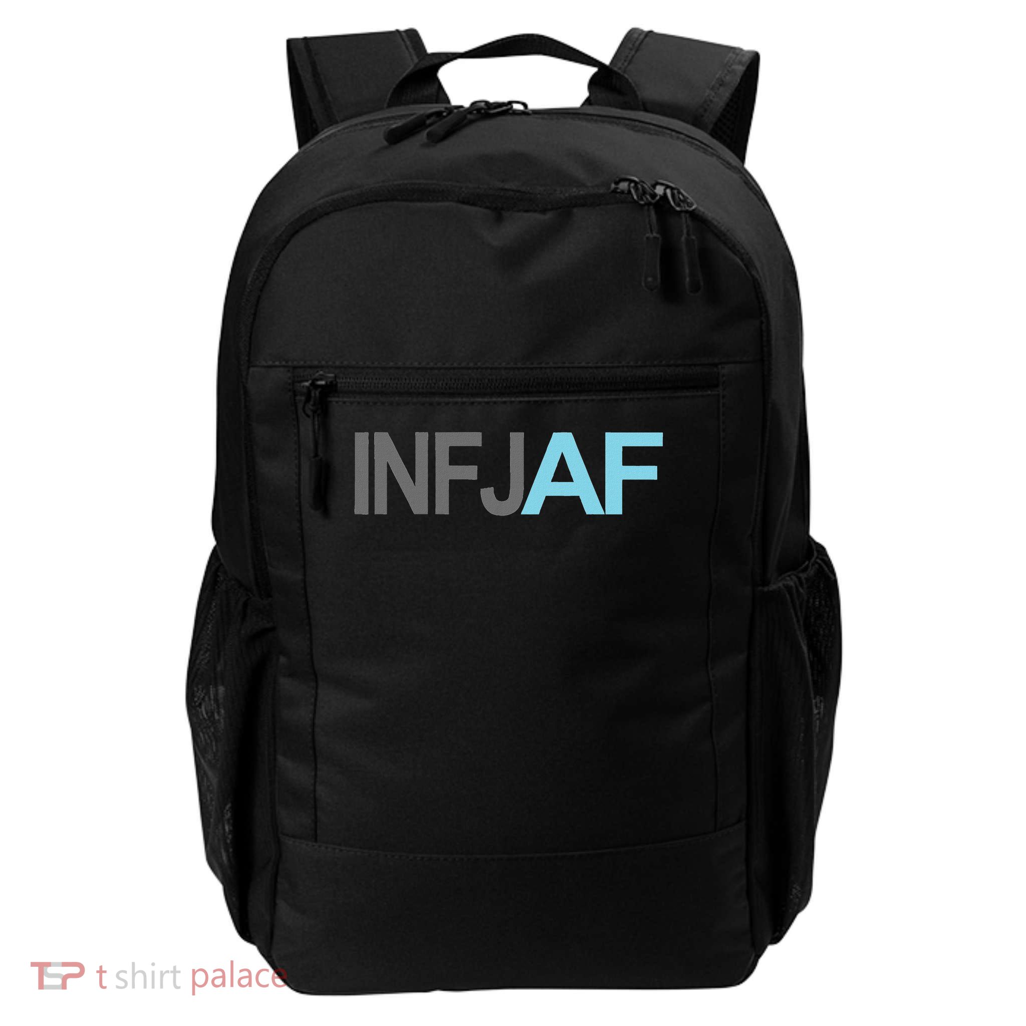 Funny Introvert Gift Sarcastic Personality Humor Infj Af Daily Commute Backpack