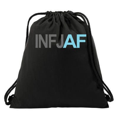 Funny Introvert Gift Sarcastic Personality Humor Infj Af Drawstring Bag