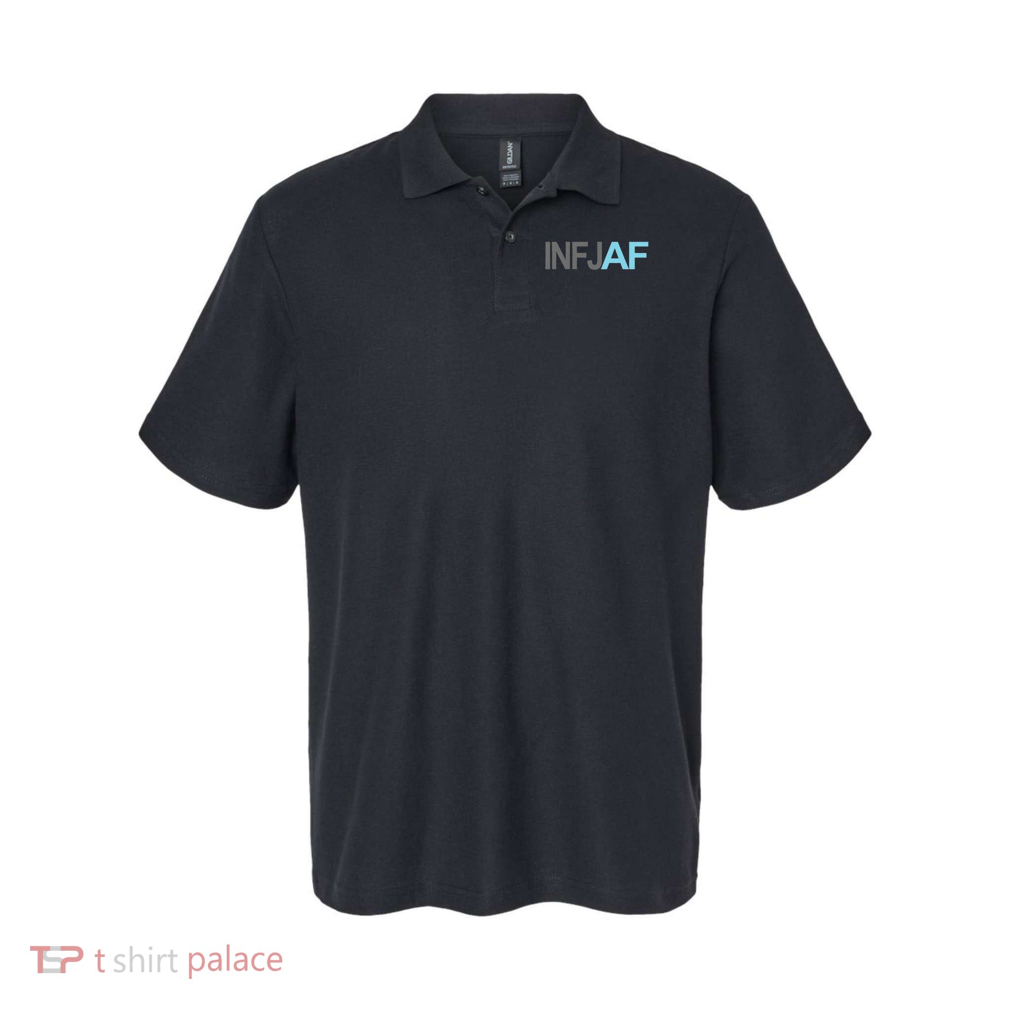 Funny Introvert Gift Sarcastic Personality Humor Infj Af Softstyle Adult Sport Polo