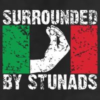 Funny Italian Gift For Men Women Cool Surrounded By Stunads 11oz C Handle Ceramic Mug