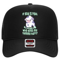 Funny If God Is Real Why Does My Tummy Hurt Sad Cow Hat