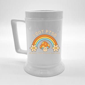 Funny I Got Ptsd Pussy Thats So Delicious Beer Stein