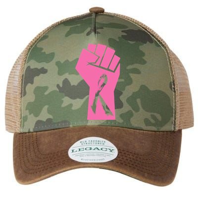 Fight Against Breast Cancer Fist Legacy Tie Dye Trucker Hat