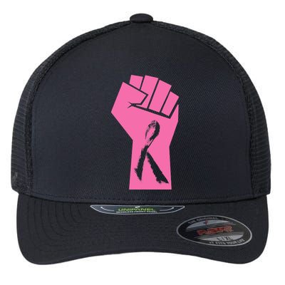 Fight Against Breast Cancer Fist Flexfit Unipanel Trucker Cap