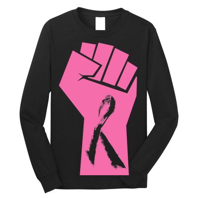 Fight Against Breast Cancer Fist Long Sleeve Shirt