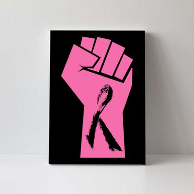 Fight Against Breast Cancer Fist Canvas