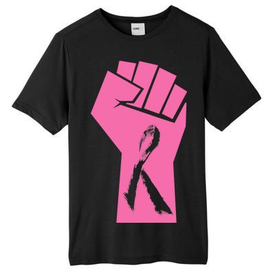 Fight Against Breast Cancer Fist Tall Fusion ChromaSoft Performance T-Shirt