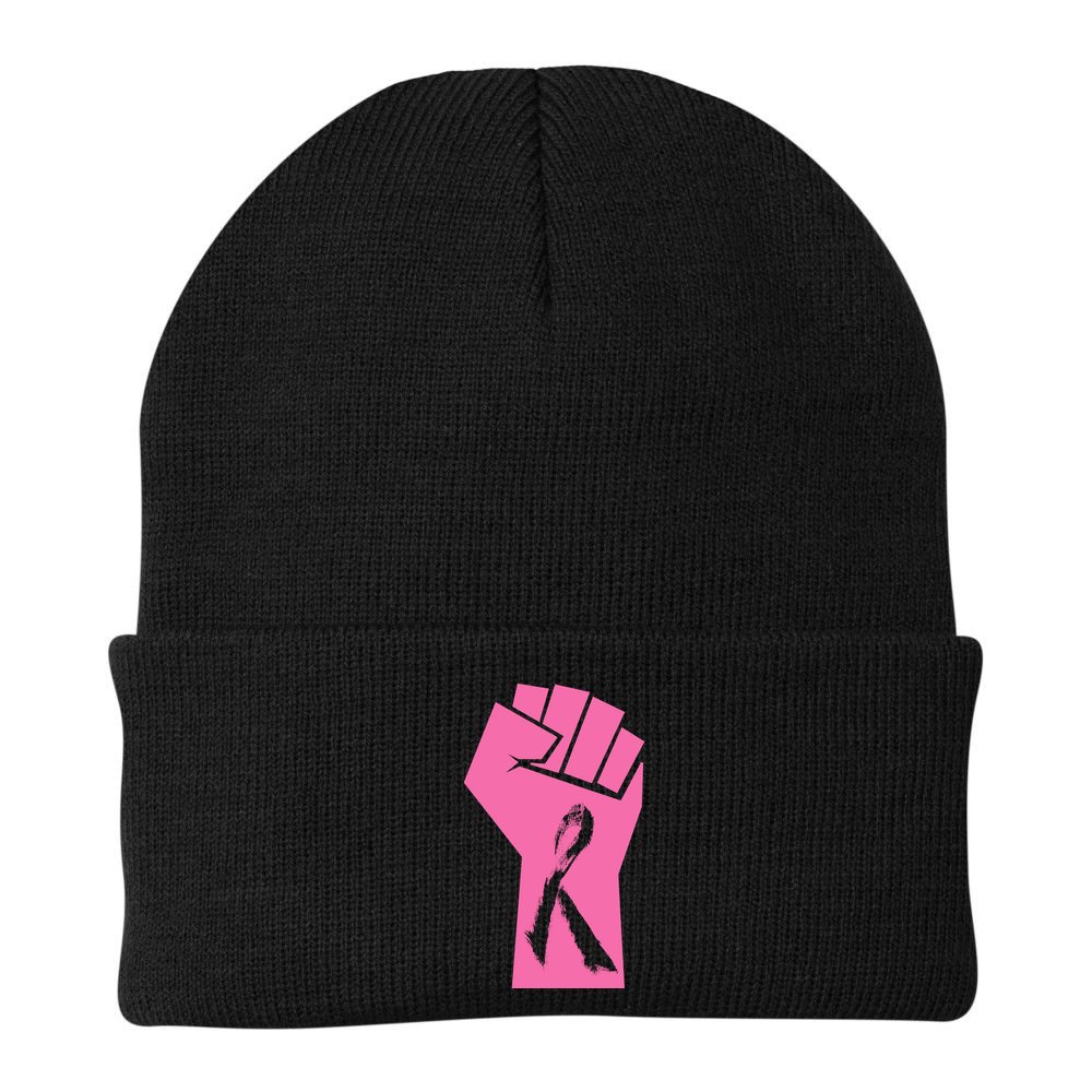 Fight Against Breast Cancer Fist Beanie