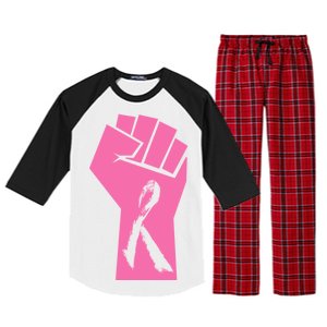 Fight Against Breast Cancer Fist Raglan Sleeve Pajama Set