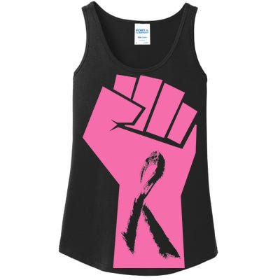 Fight Against Breast Cancer Fist Ladies Essential Tank