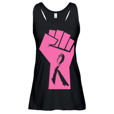 Fight Against Breast Cancer Fist Ladies Essential Flowy Tank