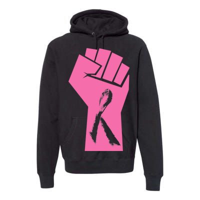 Fight Against Breast Cancer Fist Premium Hoodie