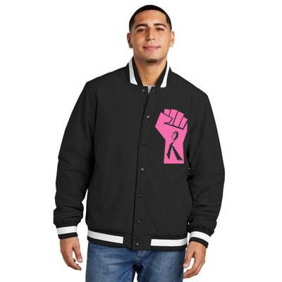 Fight Against Breast Cancer Fist Insulated Varsity Jacket