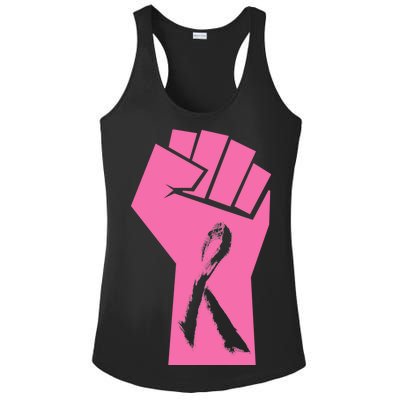 Fight Against Breast Cancer Fist Ladies PosiCharge Competitor Racerback Tank