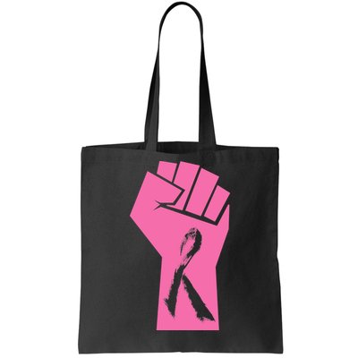 Fight Against Breast Cancer Fist Tote Bag