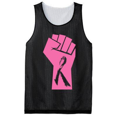 Fight Against Breast Cancer Fist Mesh Reversible Basketball Jersey Tank