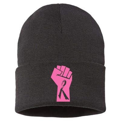 Fight Against Breast Cancer Fist Sustainable Knit Beanie