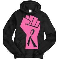 Fight Against Breast Cancer Fist Tie Dye Hoodie