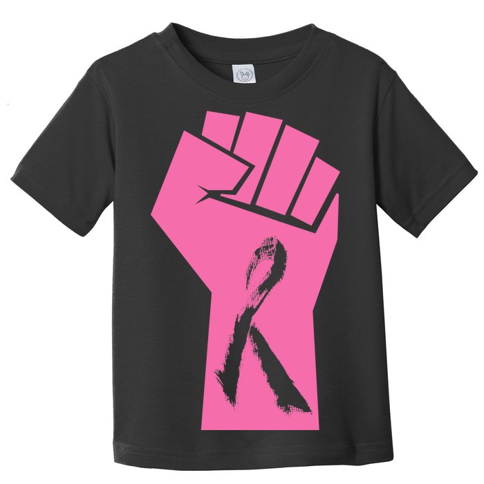 Fight Against Breast Cancer Fist Toddler T-Shirt